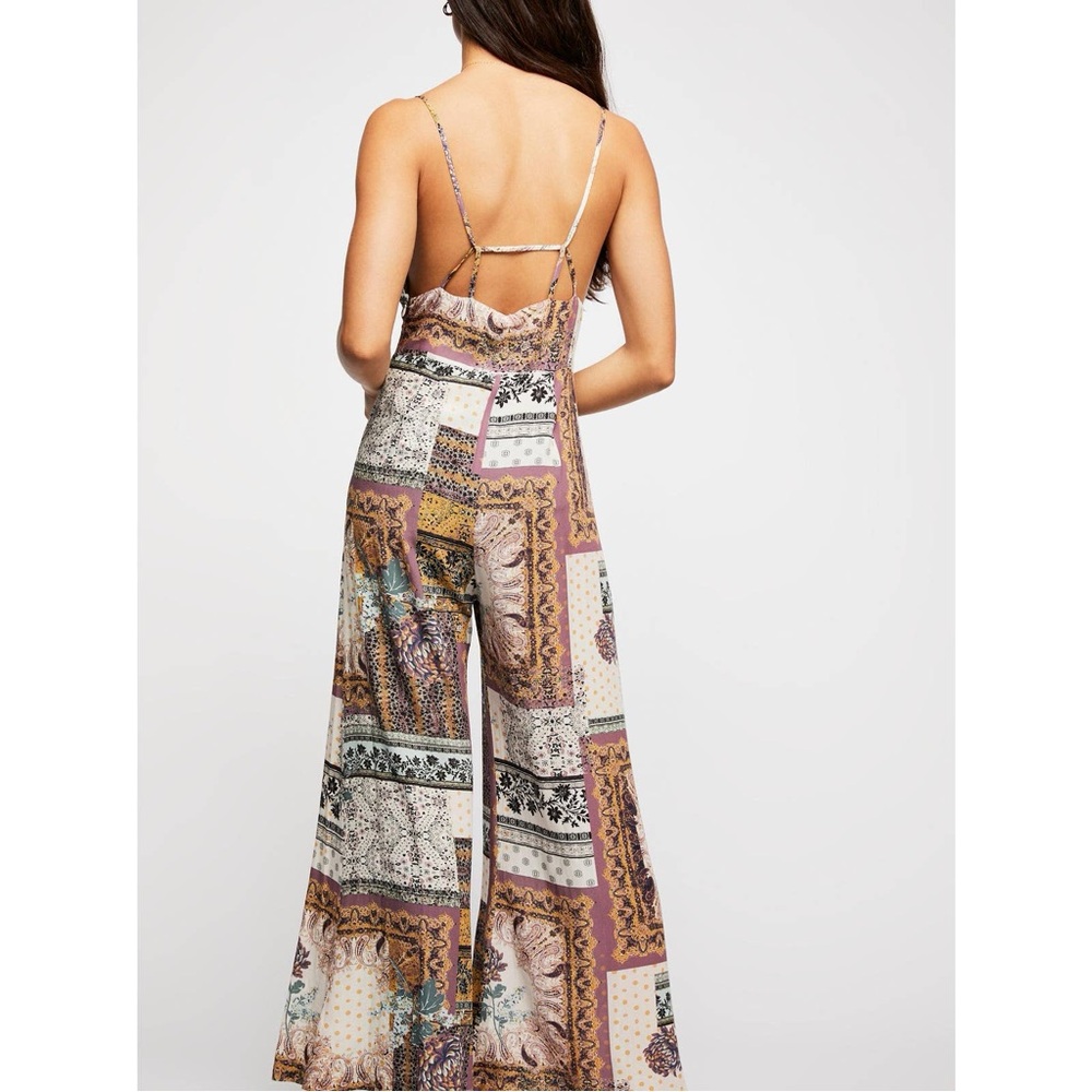 Free People Margarita Patchwork Jumpsuit - Picture 2 of 10